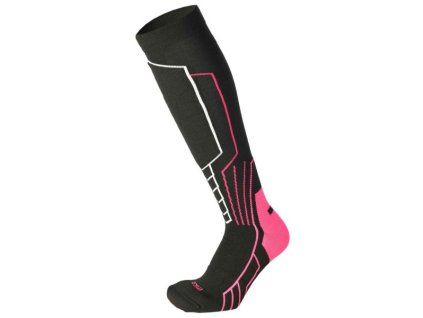 36307 medium w warm control woman ski socks nero fucsia fluo