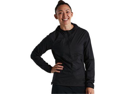 64421 862 APP TRAIL WIND JACKET WMN BLK S PLP HERO