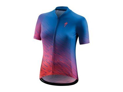 Specialized SL SS Women's Jersey Pro Blue/Acid Pink (Velikost XS)