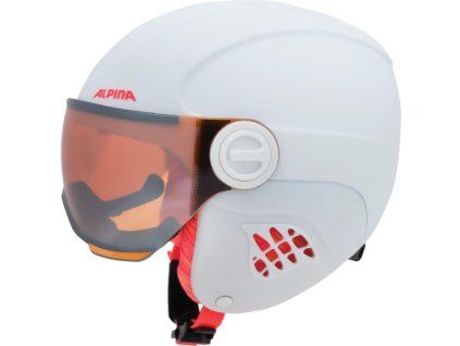 alpina helma lyzarska jr carat le visor hm white flamingo matt