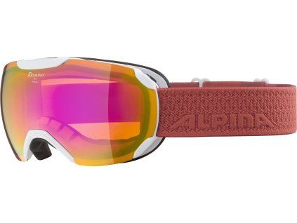 Lyžařské brýle Alpina Pheos S HM - white/coral