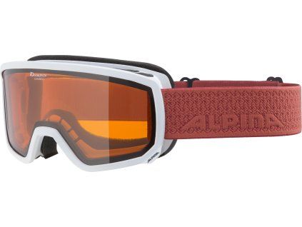 Lyžařské brýle Alpina Scarabeo S DH - white/coral
