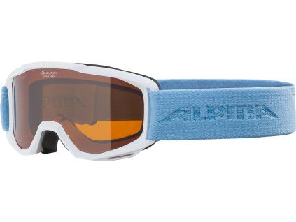 Lyžařské brýle Alpina Piney SH - white/skyblue