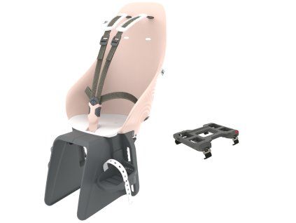 Zadní sedačka s adaptérem na nosič kola Urban Iki - Sakura Pink/Shinju White