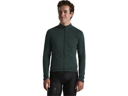 Specialized Men's Prime-Series Thermal Jersey - Forest Green (Velikost S)