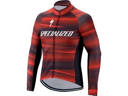 Specialized THERMINAL SL TEAM EXPERT LS JERSEY - Black/Red (Velikost XS)