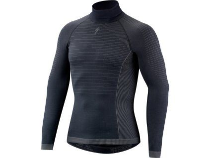 Specialized SEAMLESS LS LAYER WITH ROLL NECK - Dark Grey (Velikost S)