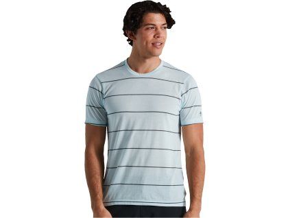Specialized Men's Drirelease® Stripe Tech Tee - Ice Blue