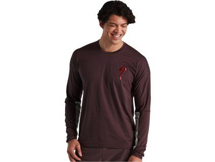 Specialized Men's Trail Air Long Sleeve Jersey - Cast Umber