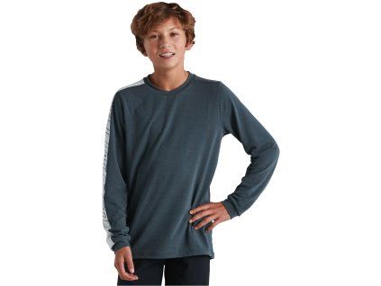 Specialized Youth Trail Long Sleeve Jersey - Cast Battleship
