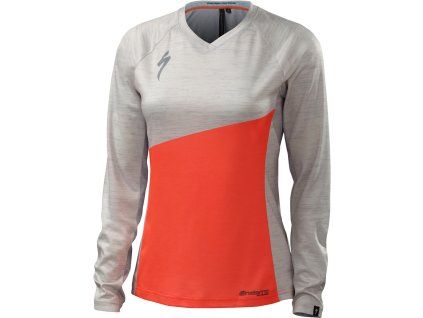 Specialized Andorra Comp Long Sleeve Jersey - Neon Coral