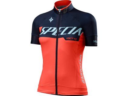 Specialized Women's SL Pro Jersey - Team Neon Coral/Navy