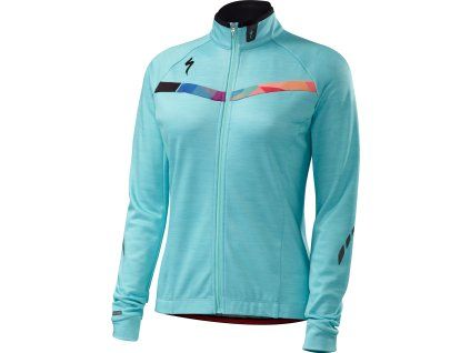 Specialized Women's Therminal™ Long Sleeve Jersey - Turquoise Geo