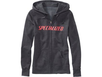 Specialized Women's Podium Hoodie - Carbon/Acid Red