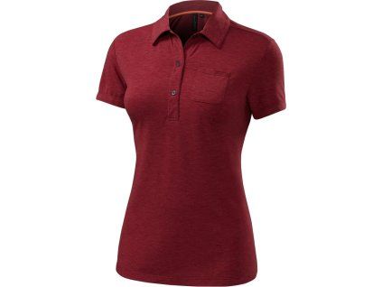 Specialized Women's Utility Polo - Burgundy Heather