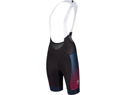 Specialized SL Pro Women's Bib Shorts - Black/Line Fade/Acid Red