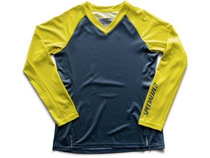 Specialized Specialized Andorra Long Sleeve Jersey - Storm Grey/Ion Shuttle