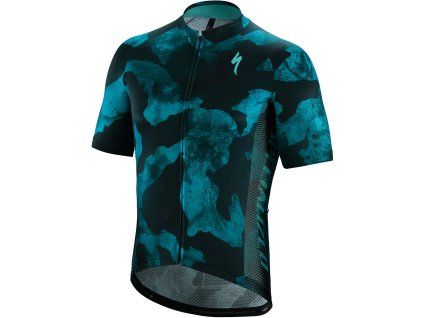 Specialized RBX Comp Camo SS Jersey - Black/Teal Camo