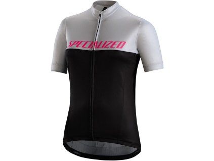 Specialized RBX Comp Logo Team SS Women's Jersey - Black/Light Grey/Neon Pink Team