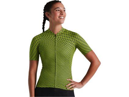 Specialized Women's SL Bicycledelics Jersey - Green/Black