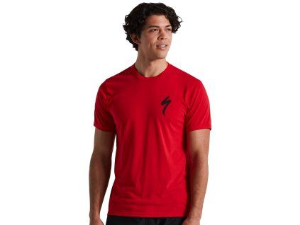 Specialized Men's Logo Tee - Flo Red