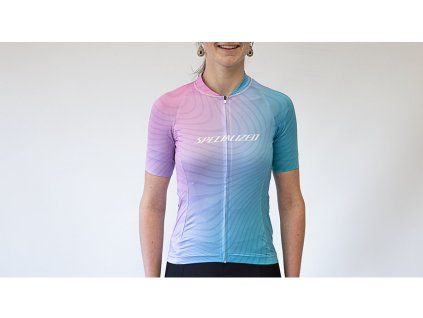 63121 225 APP SL AIR JERSEY SS WMN PNK BLU